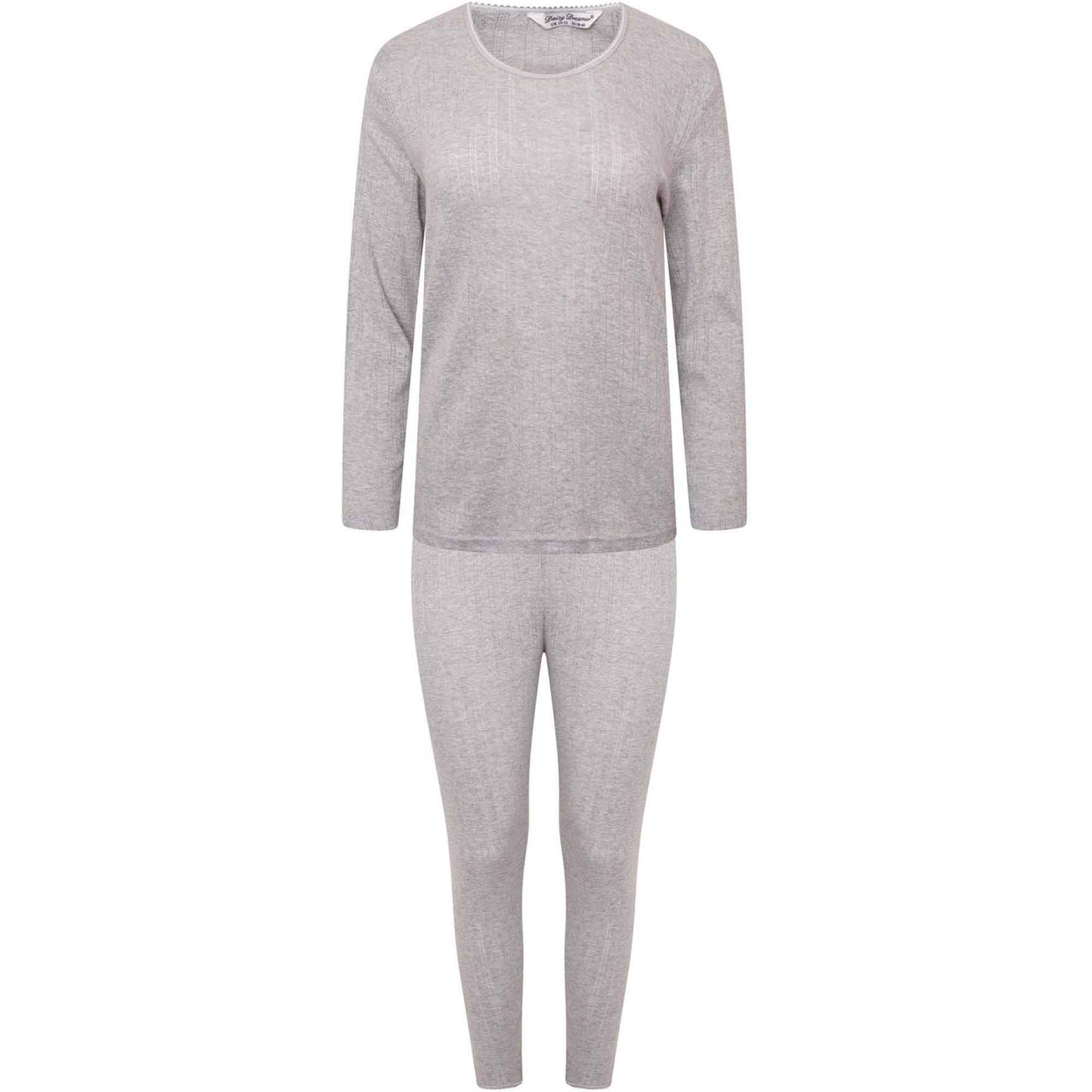 Women's Thermal Long Sleeve Top and Pants Set Winter Base Layers Warm Insulating Cotton Rich Fabric Sizes S to XXL Multiple Colors by Heatwave Thermalwear