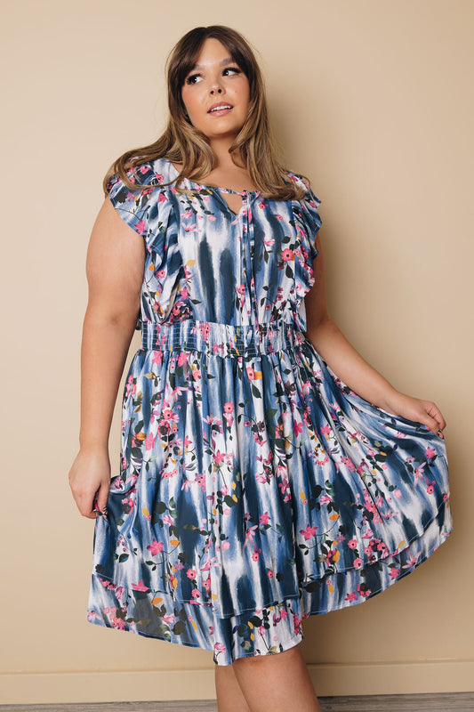 Plus Size Adalynn Floral Dress