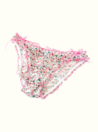 Wild Berry Blossom Mesh Panty – Coquette Garden-3