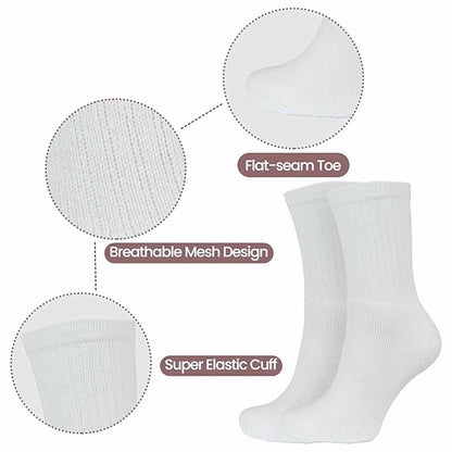 10 Pairs Kids Athletic Sport Socks Cushioned Breathable Durable for Running Hiking Football Boys Girls Anti-Blister Moisture-Wicking by Sock Stack
