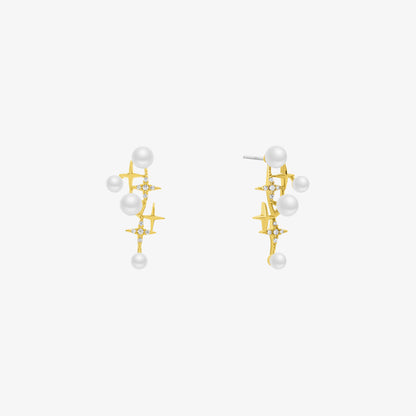 Pearl galaxy earrings-0