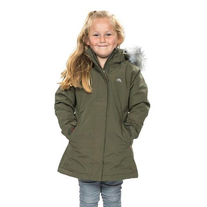 Girls Trespass Fame Waterproof Parka Jacket-1
