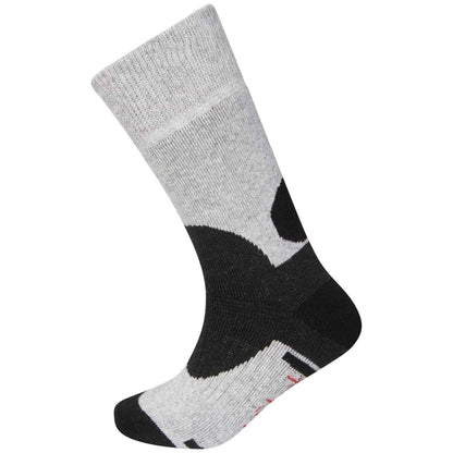 12 Pairs Mens Wool Hiking Work Boot Socks with Padded Sole Reinforced Heel and Toe for Ultimate Comfort and Durability Black and Grey UK 6-11 EU 39-45 Sock Stack