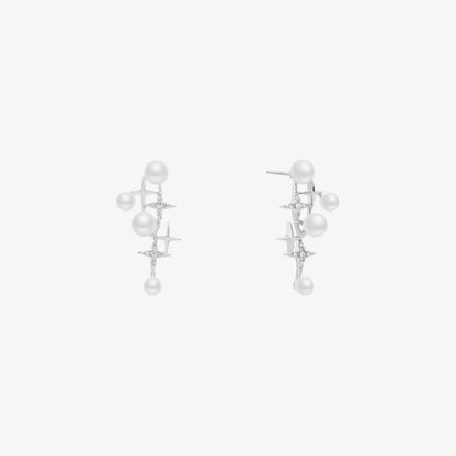 Pearl galaxy earrings-3