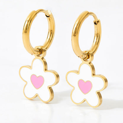 Women's Alloy Cute Colorful Oil Necklace Earrings