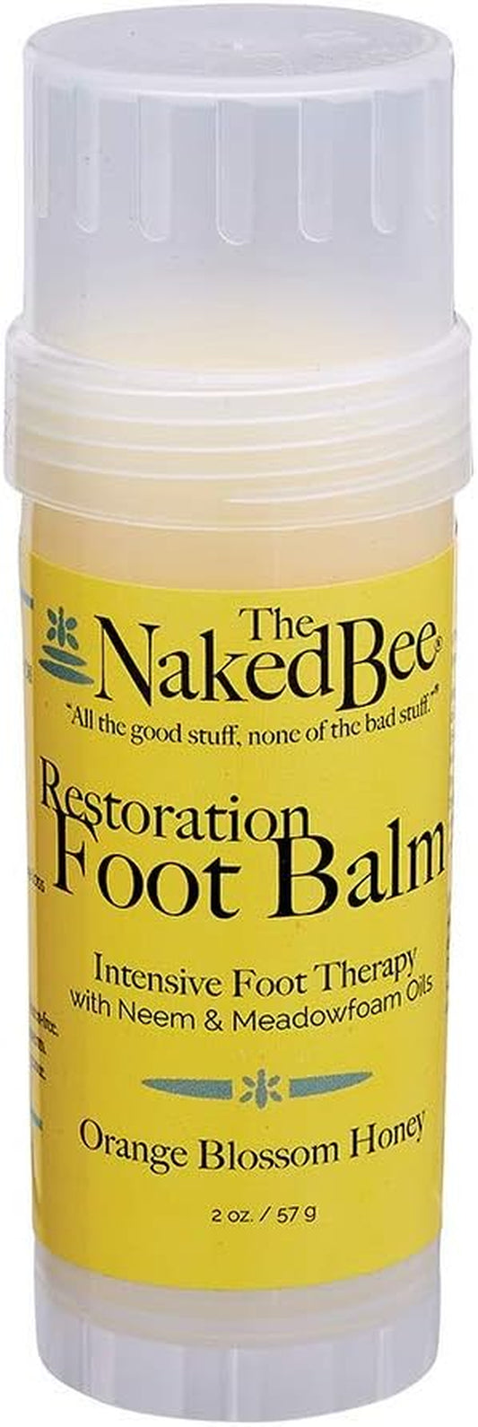 Orange Blossom Honey Restoration Foot Balm Stick 57G | Foot Care Heel Balm Repair Moisturiser | Skin Care Moisturising Cream for Cracked Heels and Dry Skin