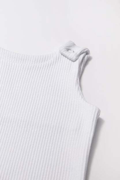 White Dungarees