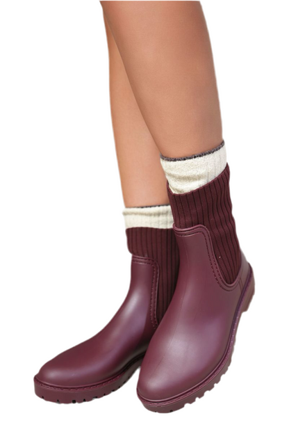 Slip On Platform Ankle Boots