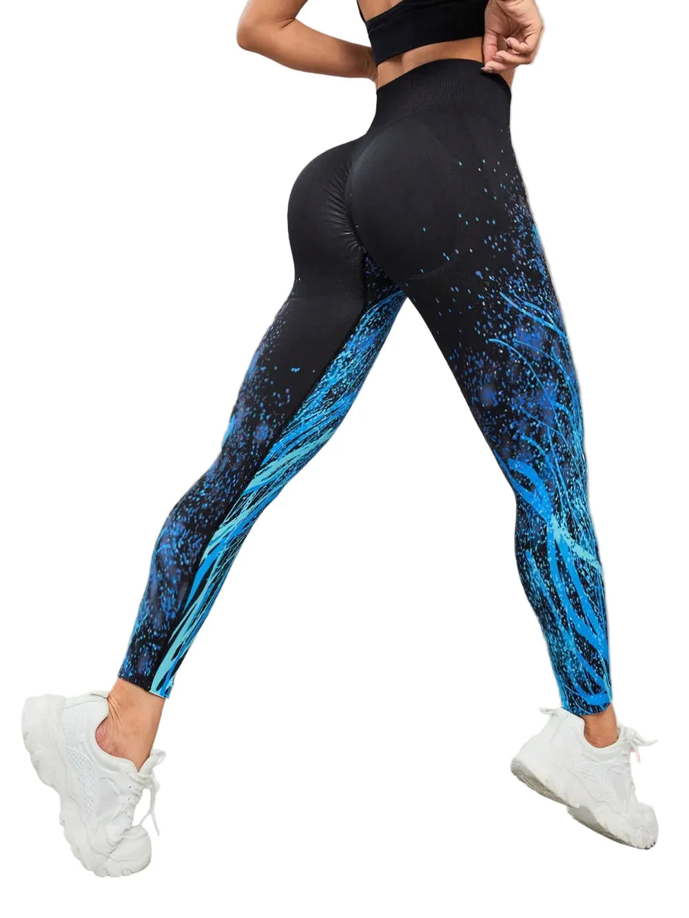 Seamless Printed High Waist Active Leggings