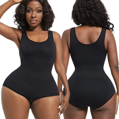 Women's Body Shaping Triangle Jumpsuit With Waist Cinching And Shaping