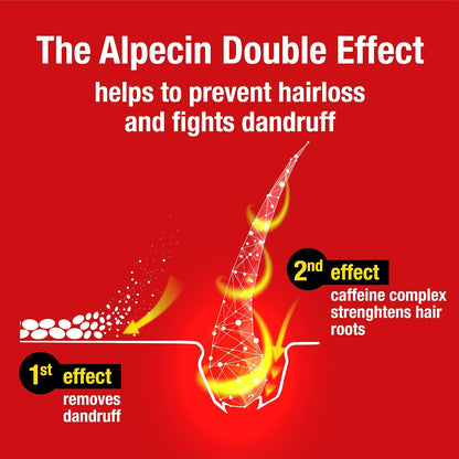 Double Effect Shampoo 3X 200Ml | anti Dandruff and Natural Hair Growth Shampoo | Energizer for Strong Hair | Hair Care for Men Made in Germany