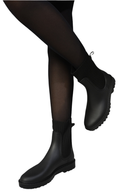 Slip On Platform Ankle Boots