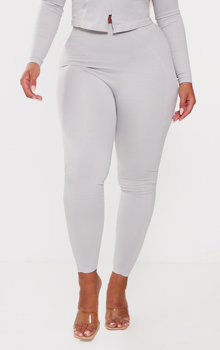 Shape Navy Branded Contour Gym Leggings