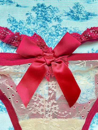 Red Lace Strap Panty-2