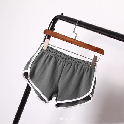 Women's Solid Color Breathable Workout Shorts