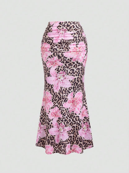 Women’s A-Line Skirt – Casual Leisure Style, Vacation Long Skirt