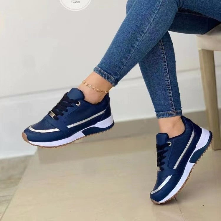 Women's Stylish Navy Blue Casual Sneakers Shoes