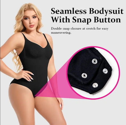 Seamless One Piece Bodyshaper Ladies Shape-wear Swimsuit Solid Color Stretch Full Bust Nylon Spandex Bodyshaper For Woman