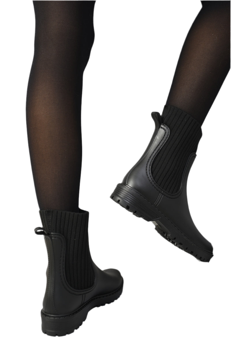 Slip On Platform Ankle Boots
