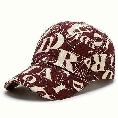 New Trendy Unisex Fashion Baseball Cap with Large Letters
