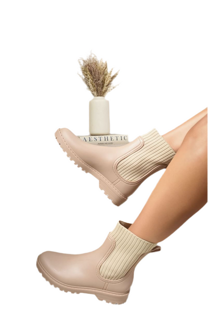 Slip On Platform Ankle Boots