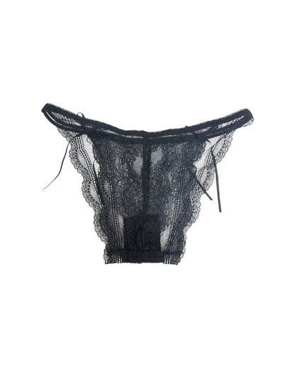 Sophisticated All-Lace Panties with Ruffled Trim-0