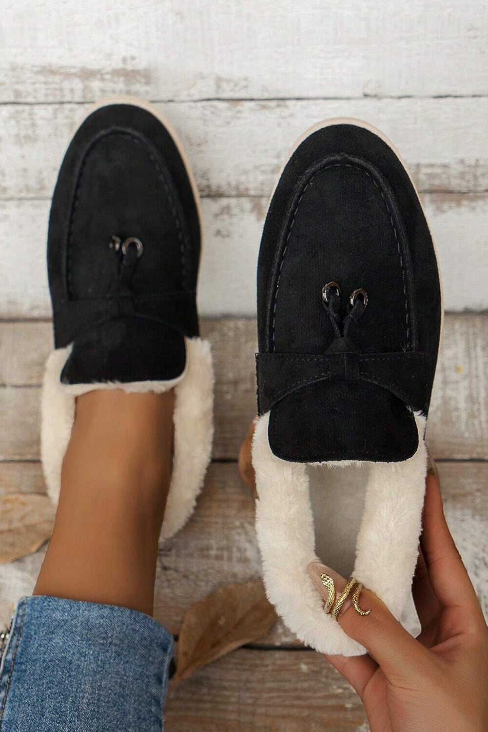 Nyla Furry Lined Slippers-4