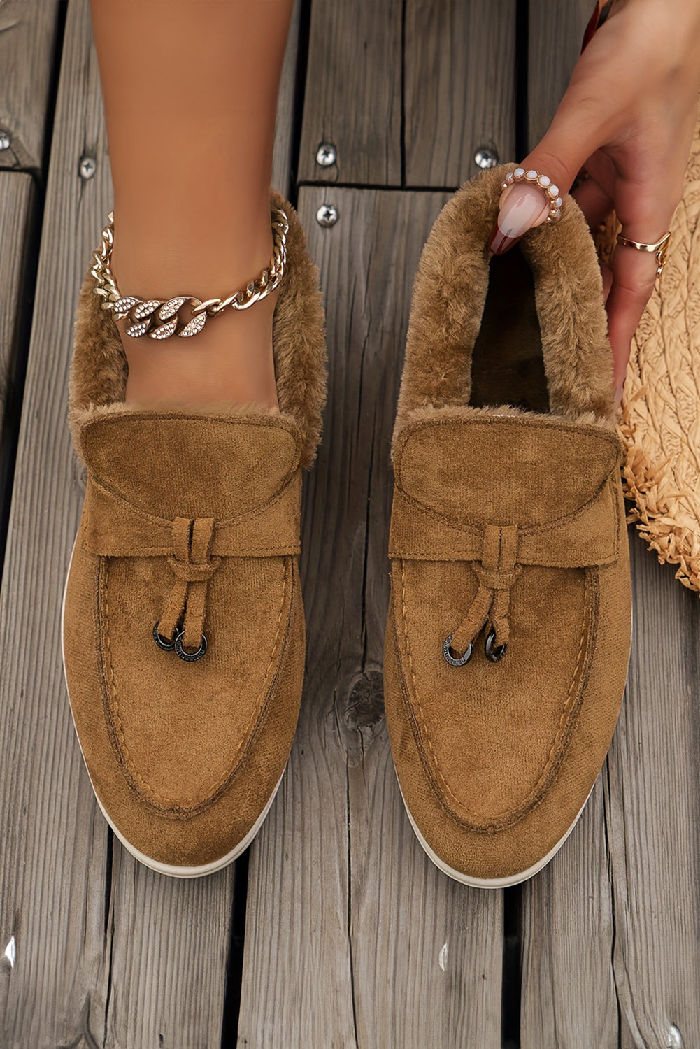 Nyla Furry Lined Slippers-3