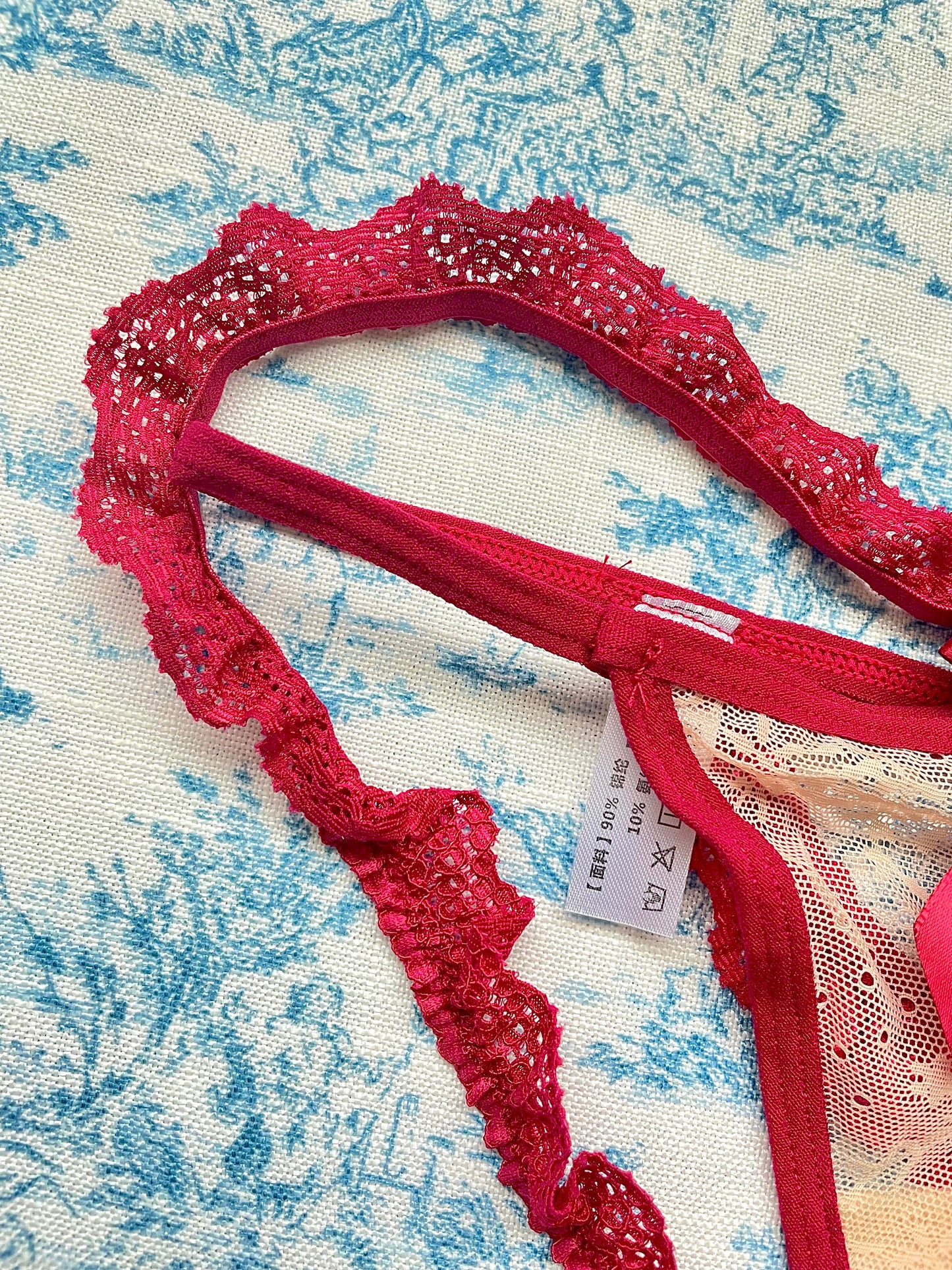 Red Lace Strap Panty-3