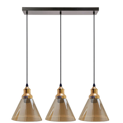 Glass Ceiling Pendant 3 Lights~1428-11