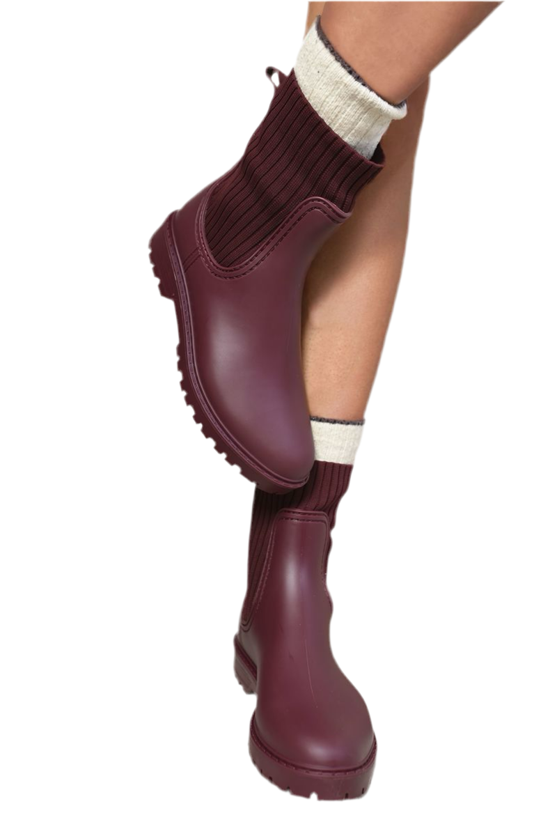 Slip On Platform Ankle Boots