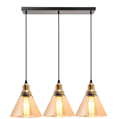 Glass Ceiling Pendant 3 Lights~1428-12