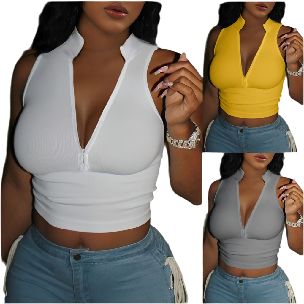 New Women's Zipper Top
