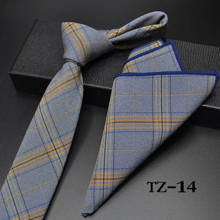 New Floral Paisley Men's Casual Tie Set Navy Red 6cm Skinny Polyester Necktie Pocket Square Suit Business Wedding Party Slim Tie
