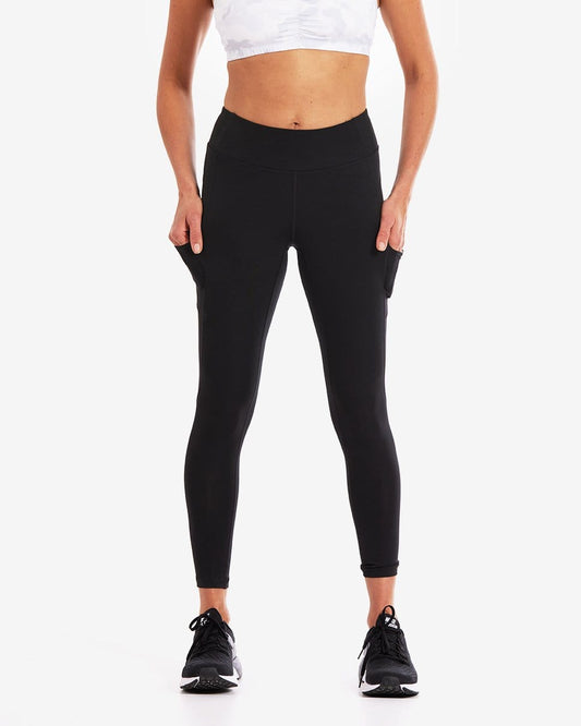 Wi-Thi Mid-Rise Pocketed Legging – Booya Black-0