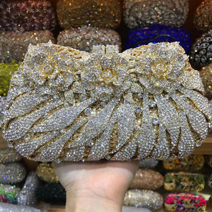 Women's Diamond Handbags Rhinestones Evening Bags Bridal Stones Clutch Purse Lady Clutches Bags Party Wedding Evening Bag