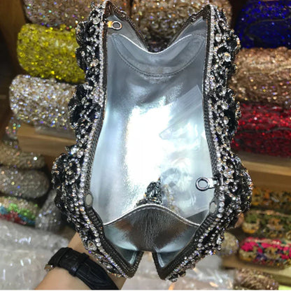 Women's Diamond Handbags Rhinestones Evening Bags Bridal Stones Clutch Purse Lady Clutches Bags Party Wedding Evening Bag
