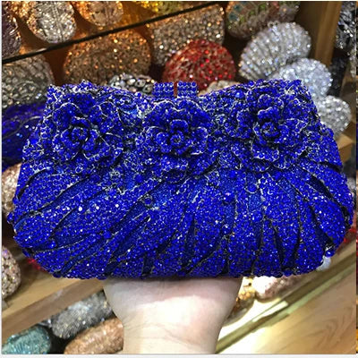 Women's Diamond Handbags Rhinestones Evening Bags Bridal Stones Clutch Purse Lady Clutches Bags Party Wedding Evening Bag
