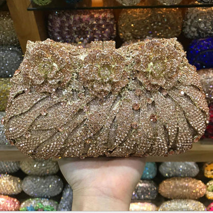 Women's Diamond Handbags Rhinestones Evening Bags Bridal Stones Clutch Purse Lady Clutches Bags Party Wedding Evening Bag
