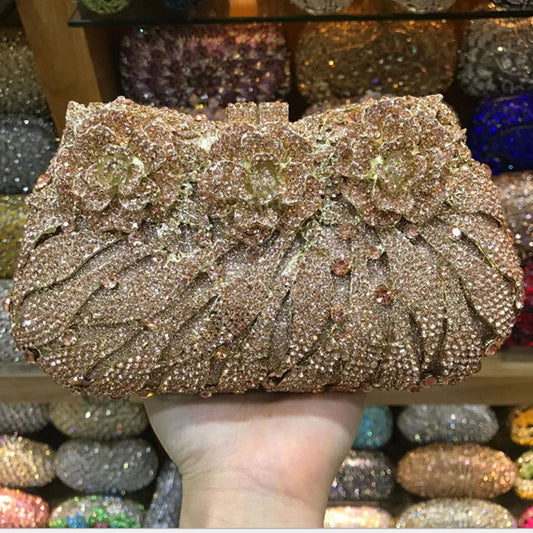 Women's Diamond Handbags Rhinestones Evening Bags Bridal Stones Clutch Purse Lady Clutches Bags Party Wedding Evening Bag