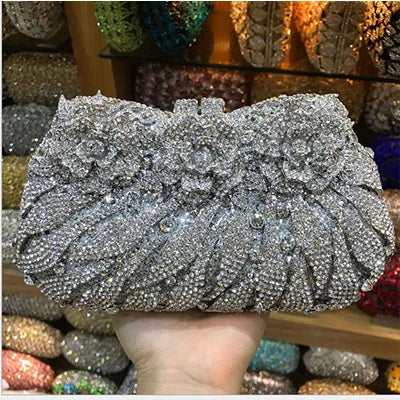 Women's Diamond Handbags Rhinestones Evening Bags Bridal Stones Clutch Purse Lady Clutches Bags Party Wedding Evening Bag