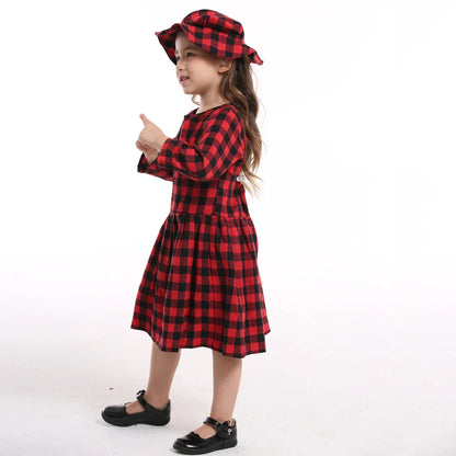 top and top Autumn Winter Christmas Brother and Sister Matching Sets Boys Gentleman Suit+ Girls Dresses Children Clothing Sets