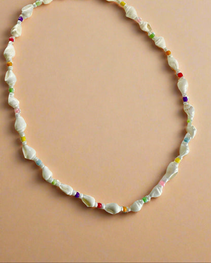 Shell Bead Necklace-1