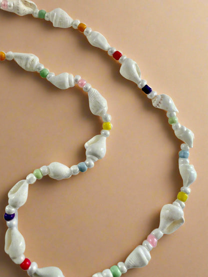 Shell Bead Necklace-0