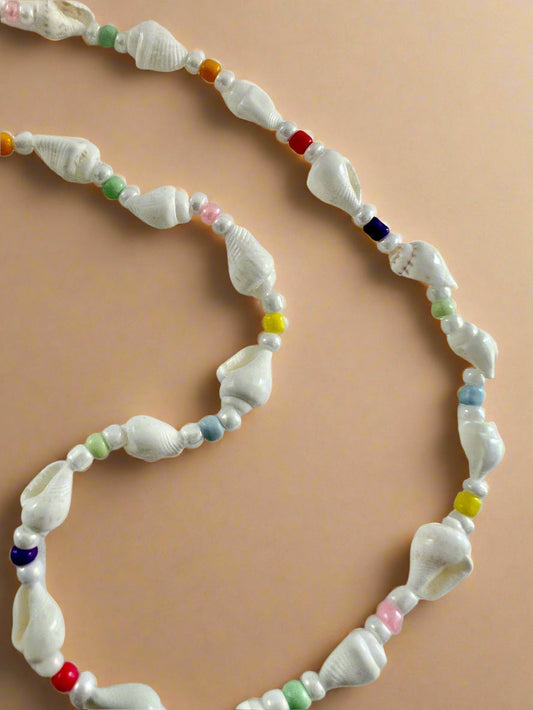 Shell Bead Necklace-0