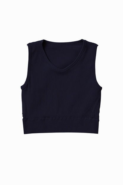 Ribbed Seamless Longline Bra