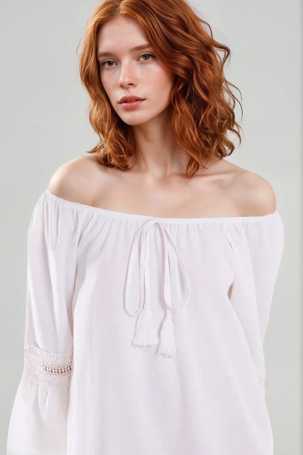 White Bardot Mini Dress-1