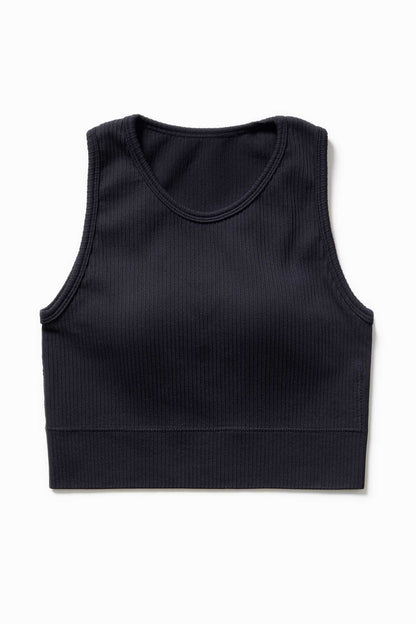 Ribbed Seamless Longline Bra