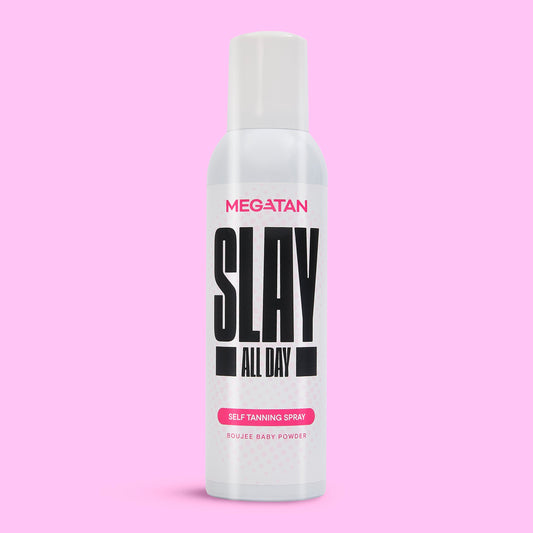 Slay All Day Self Tanning Aerosol - Boujee Baby Powder Scent-0
