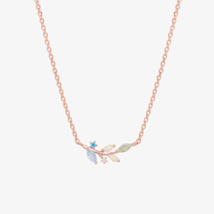Moonstone vine necklace-5